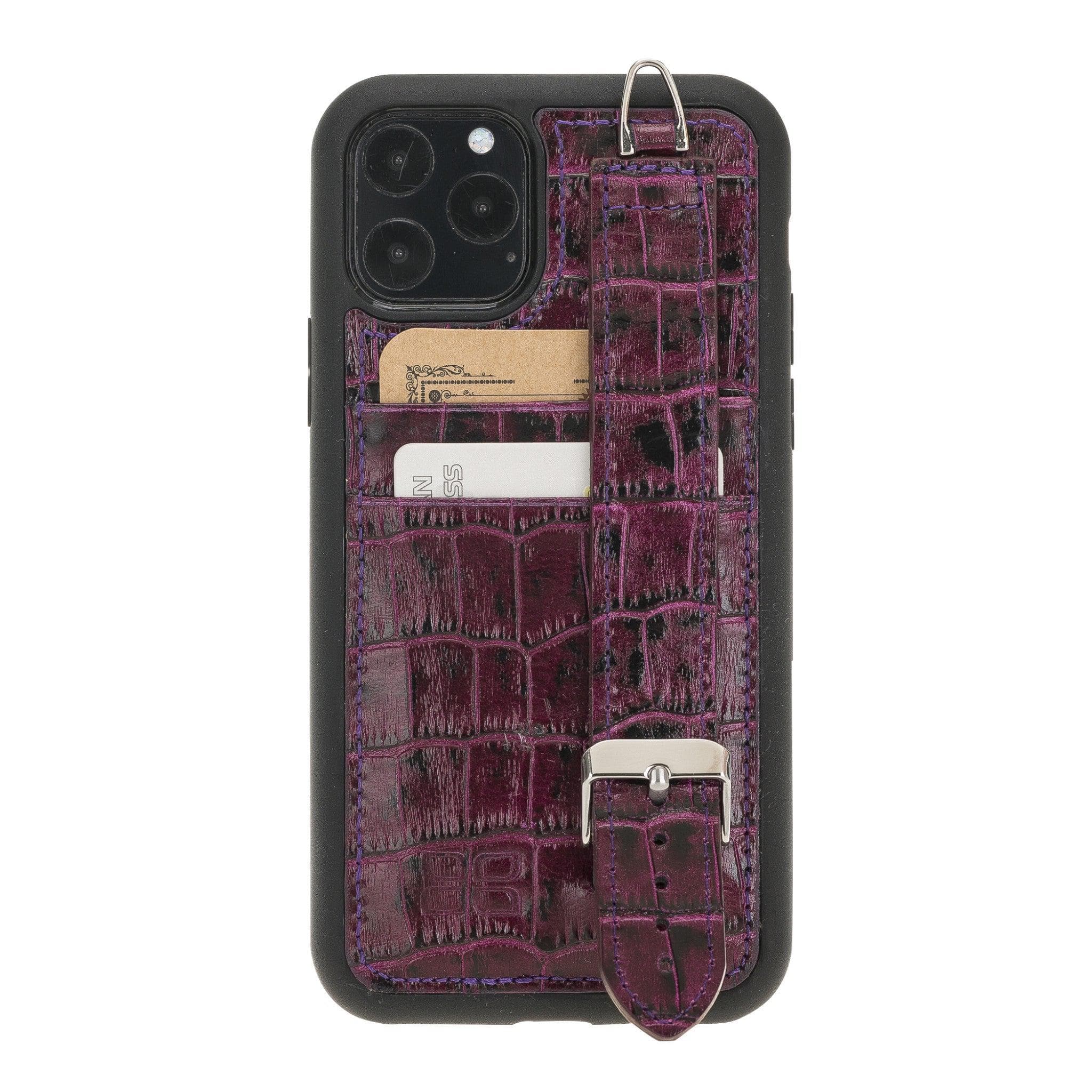 Flex Cover Leather iPhone 11 Pro Case with Card Holder & Hand Strap