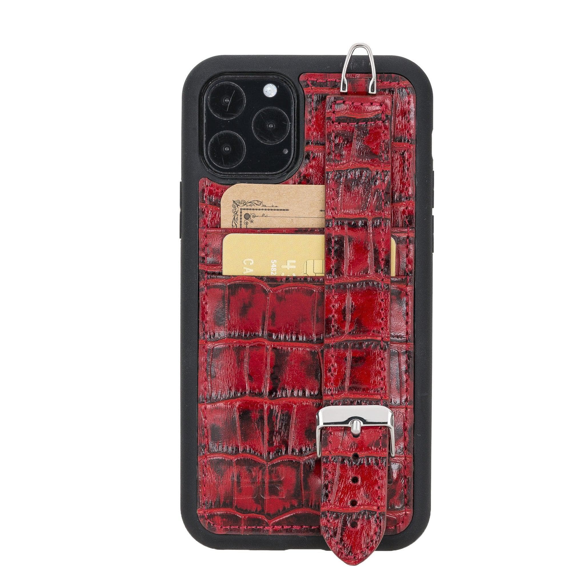 Flex Cover Leather iPhone 11 Pro Case with Card Holder & Hand Strap