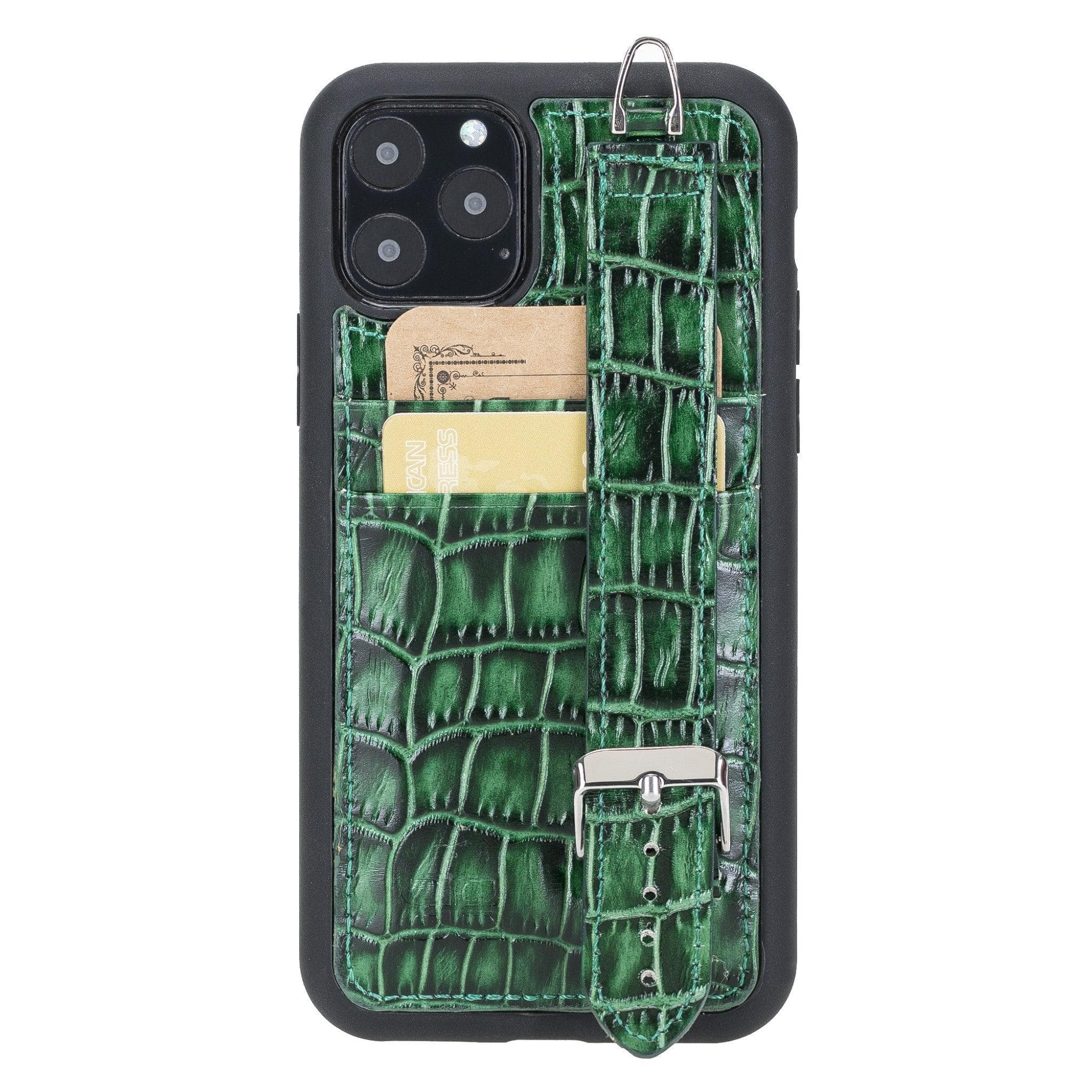 Flex Cover Leather iPhone 11 Pro Case with Card Holder & Hand Strap