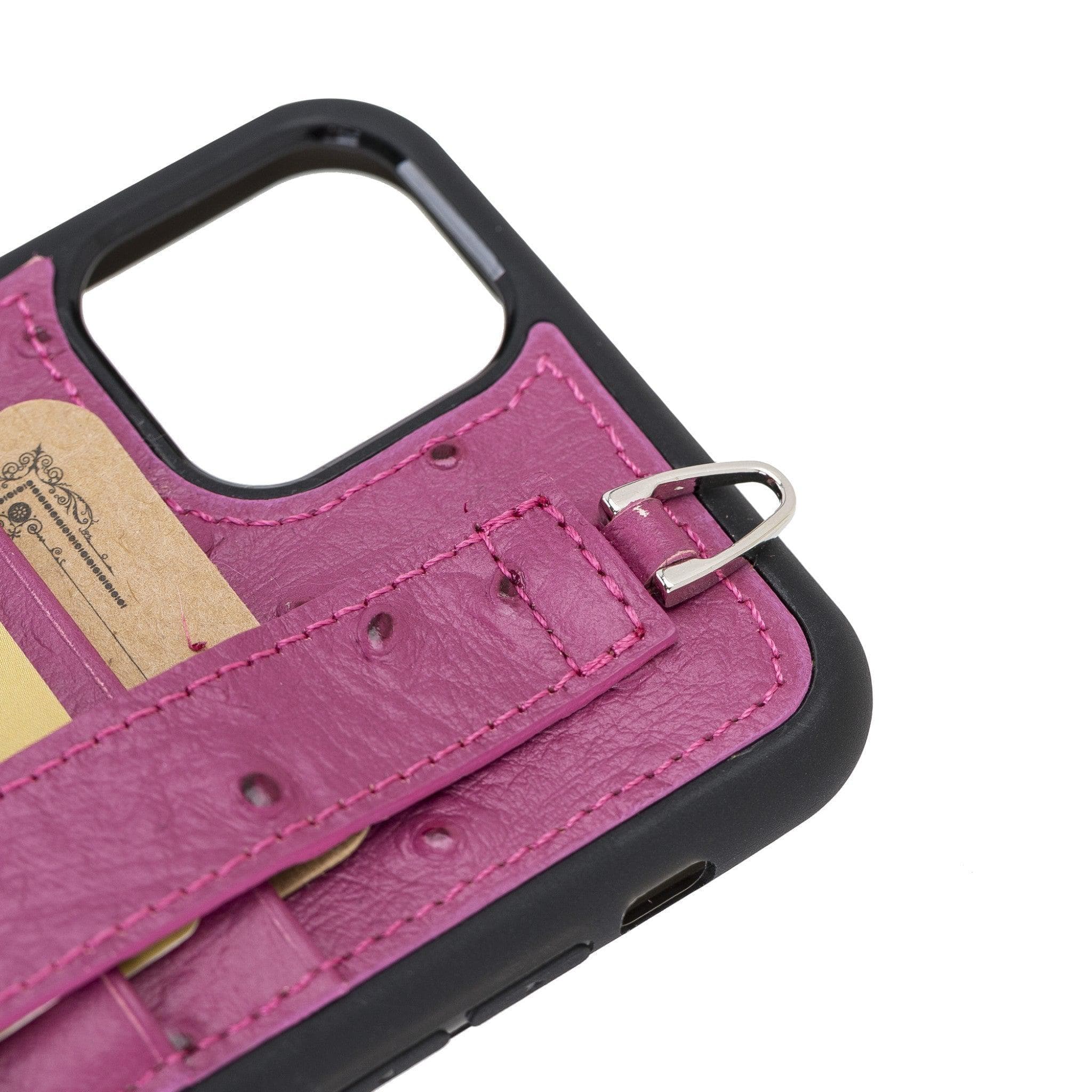 Flex Cover Leather iPhone 11 Pro Case with Card Holder & Hand Strap