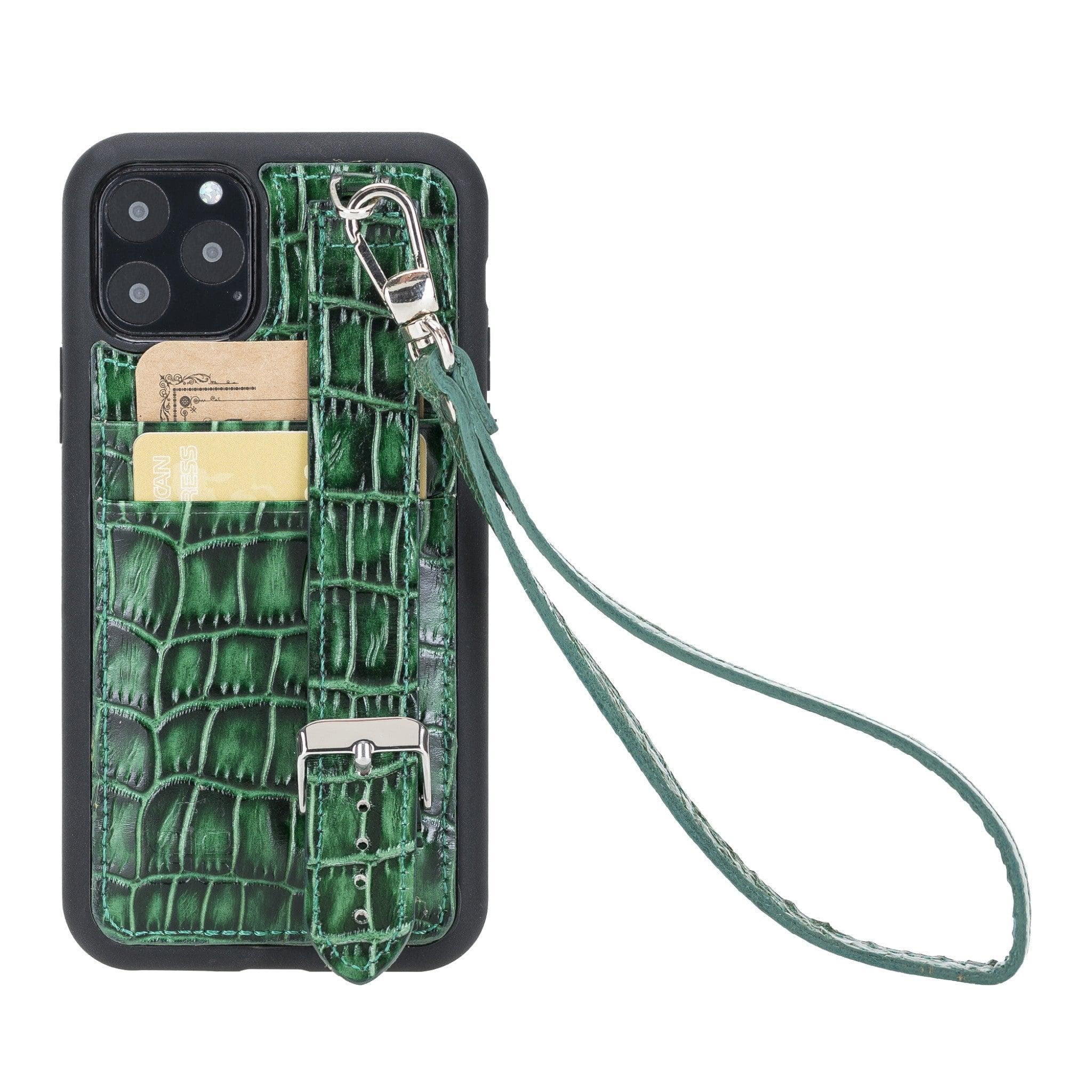 Flex Cover Leather iPhone 11 Pro Case with Card Holder & Hand Strap