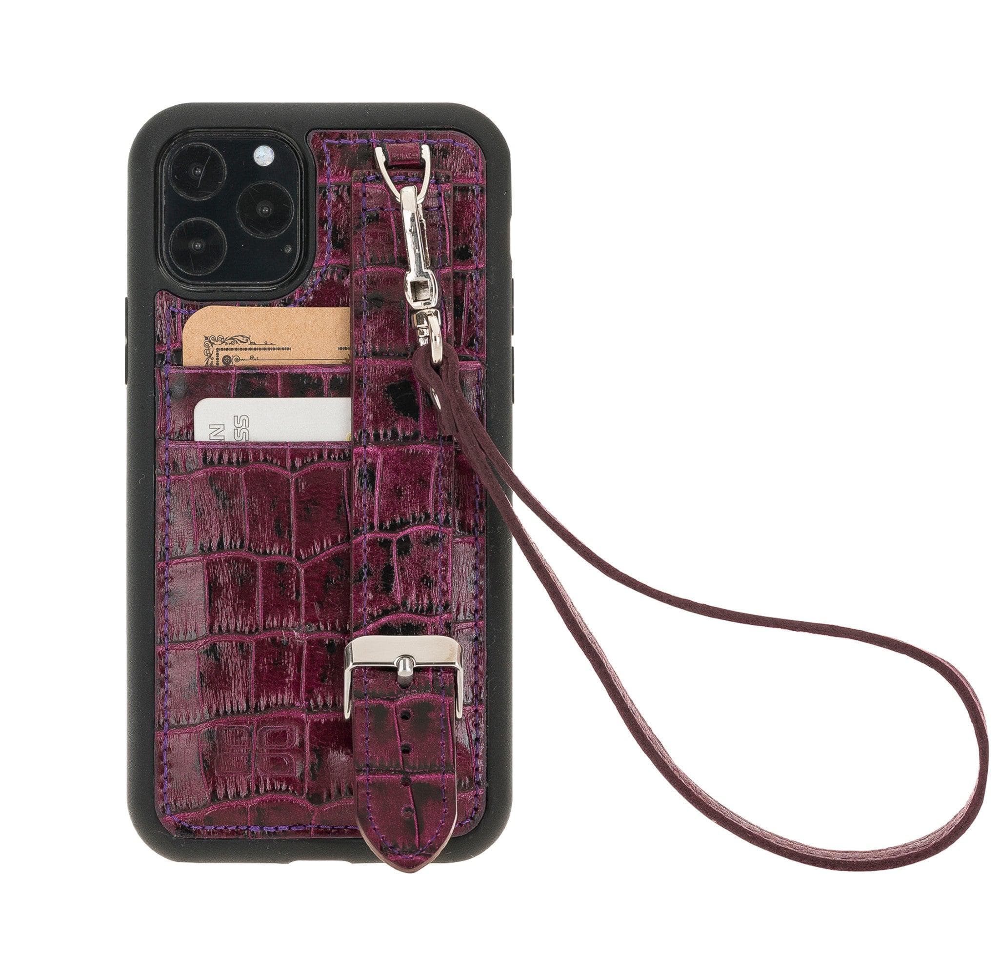 Flex Cover Leather iPhone 11 Pro Case with Card Holder & Hand Strap