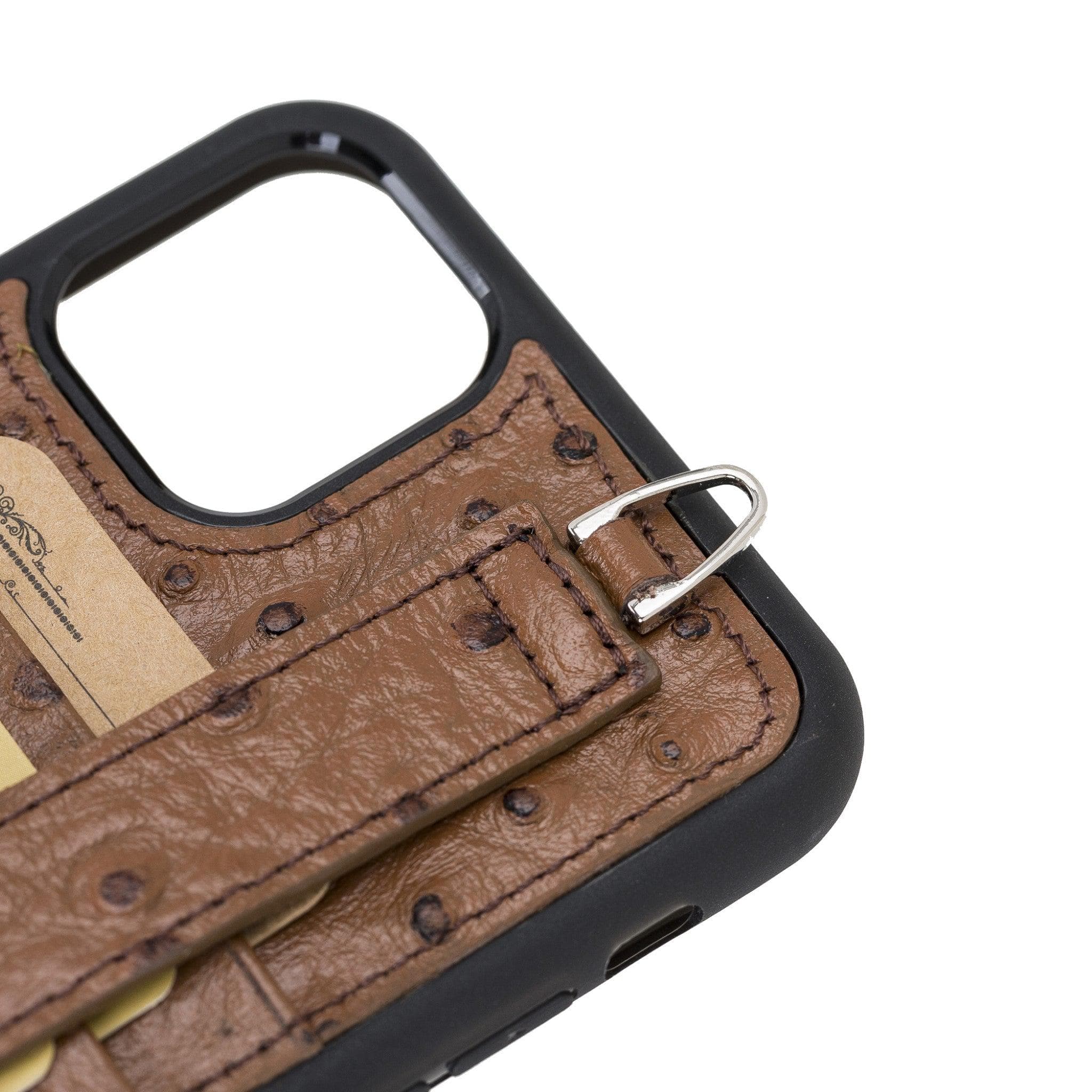 Flex Cover Leather iPhone 11 Pro Case with Card Holder & Hand Strap