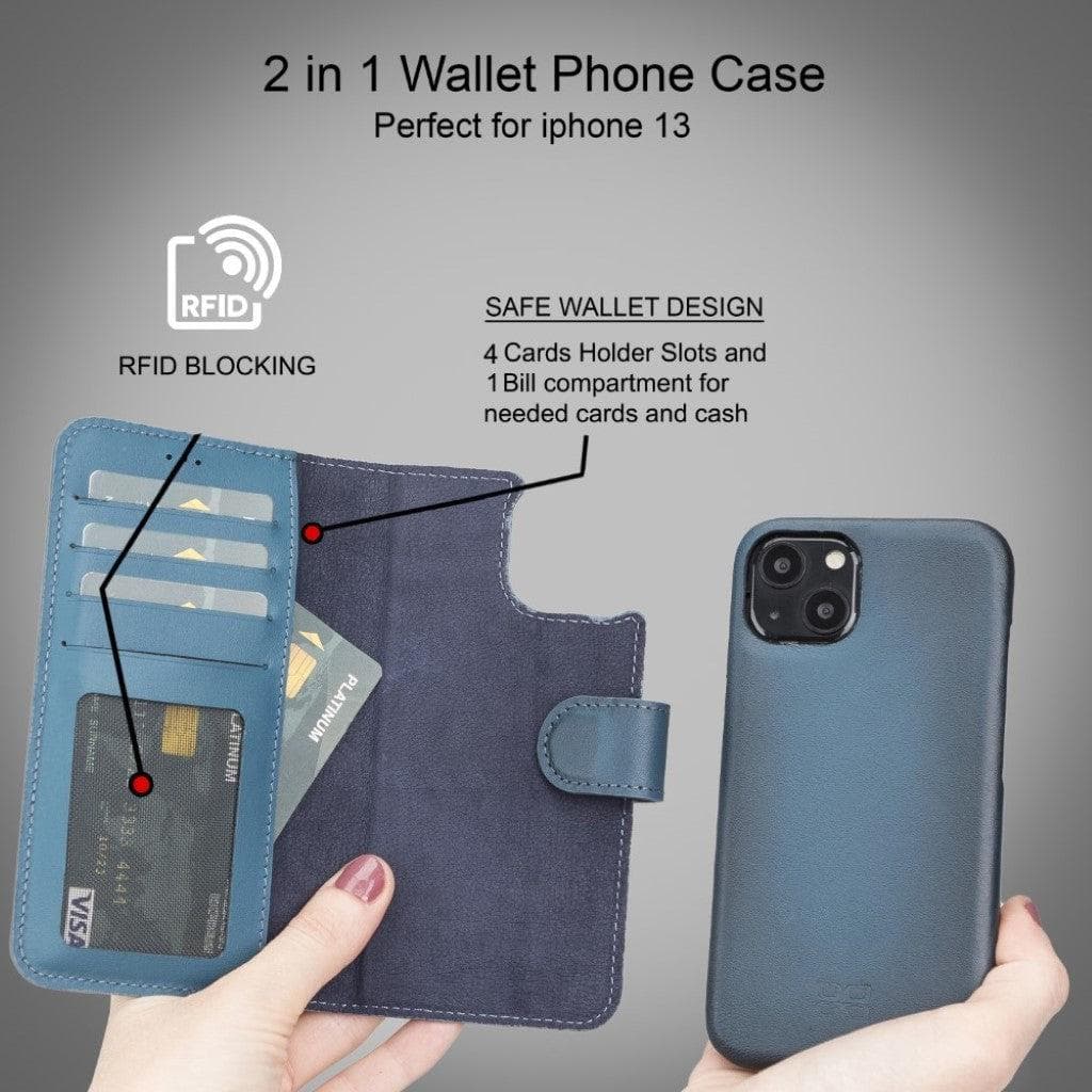 F360 Magic Leather iPhone 13 Pro Max Detachable Wallet Case