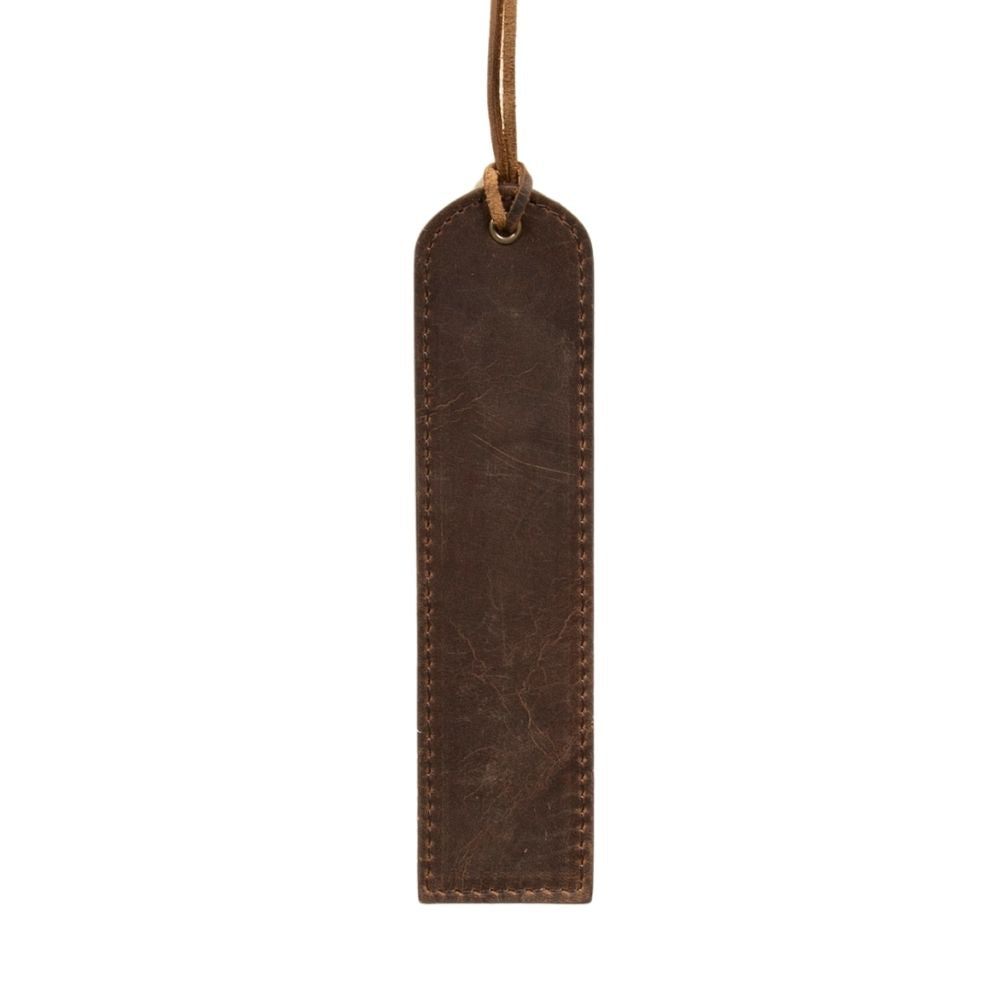 Markora Stitched Genuine Leather Bookmark
