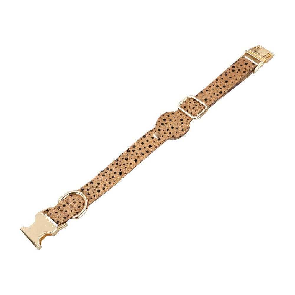 Pet Leather Collar with Apple AirTag Slot
