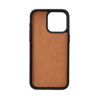 Santa Magnetic Detachable Leather Wallet Case for iPhone 15 Pro (6.1") - TAN
