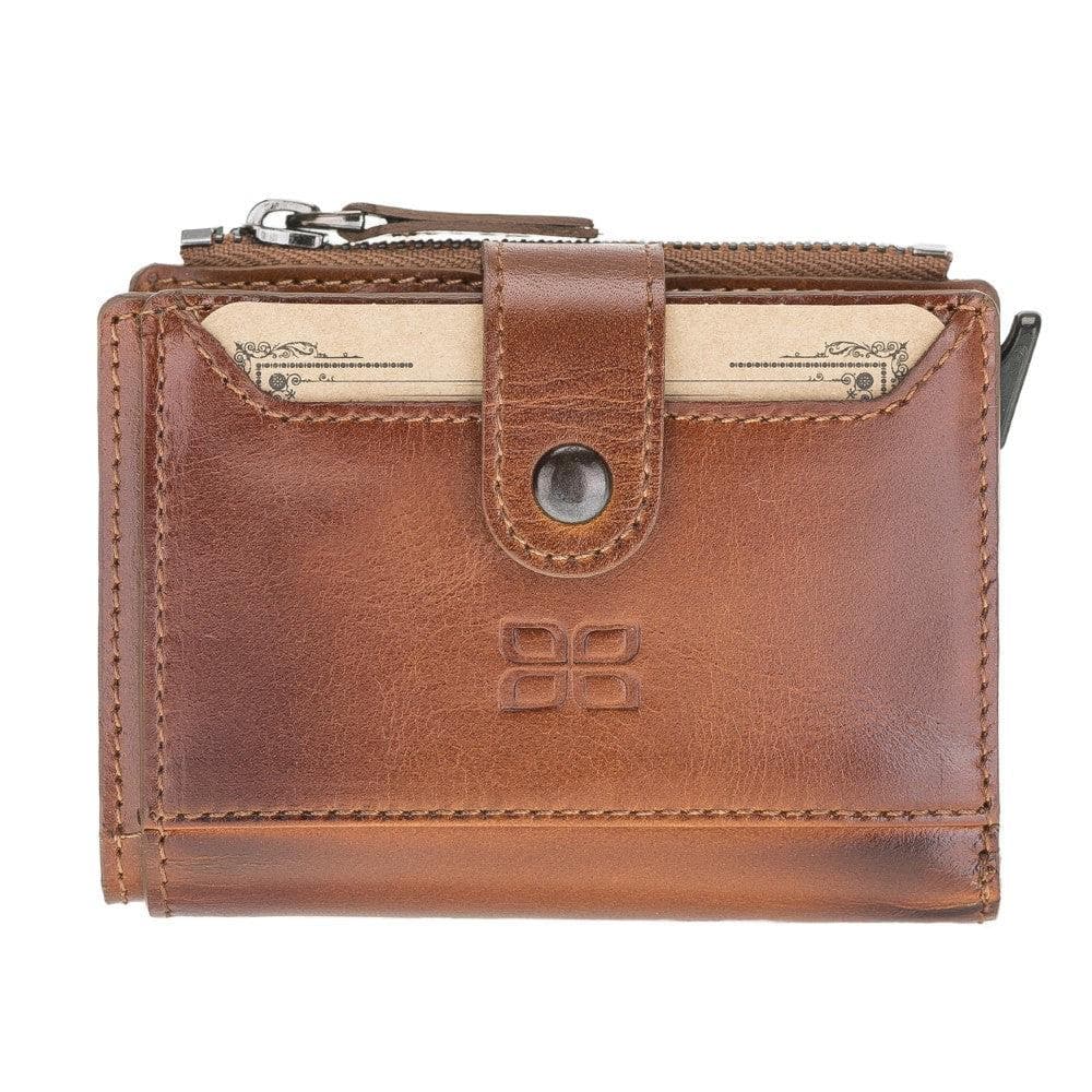 Zip Mechanical Leather Card Holder
