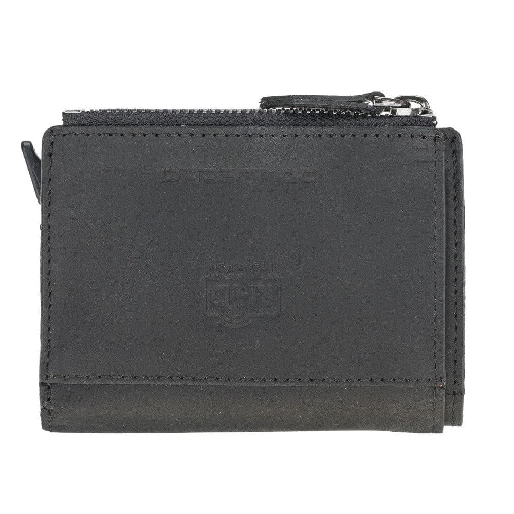 Zip Mechanical Leather Card Holder