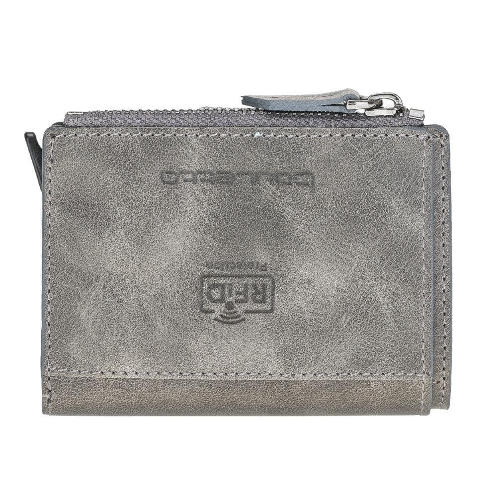 Zip Mechanical Leather Card Holder