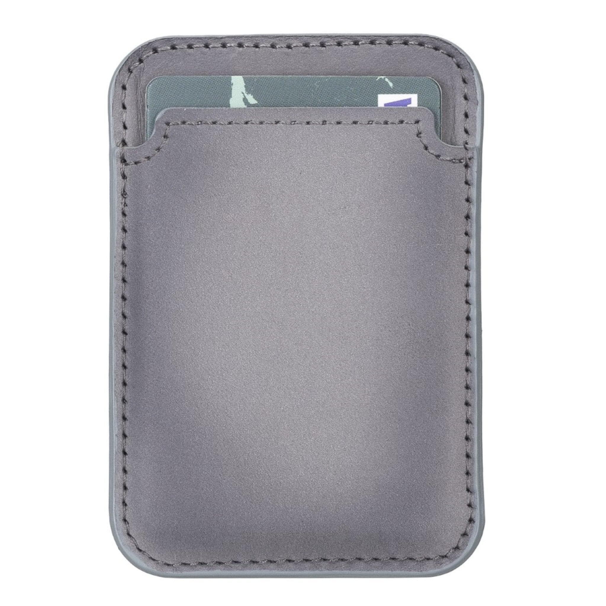 Maggy Magnetic Leather Card Holder - saracleather