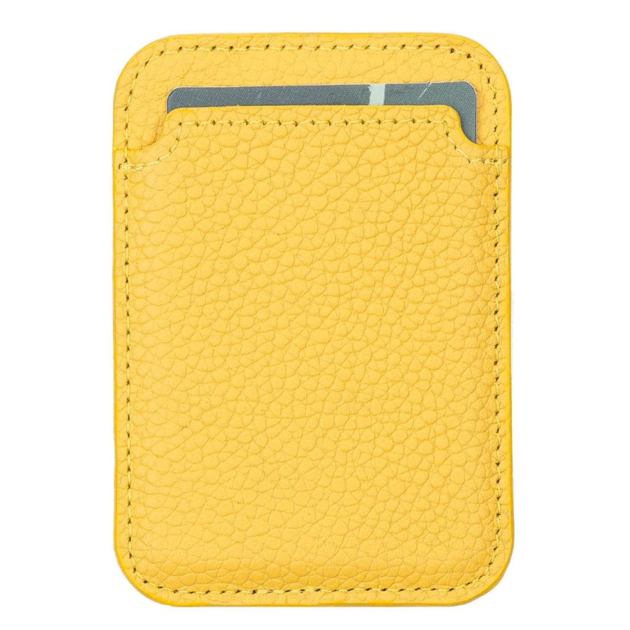 Maggy Magnetic Leather Card Holder - saracleather