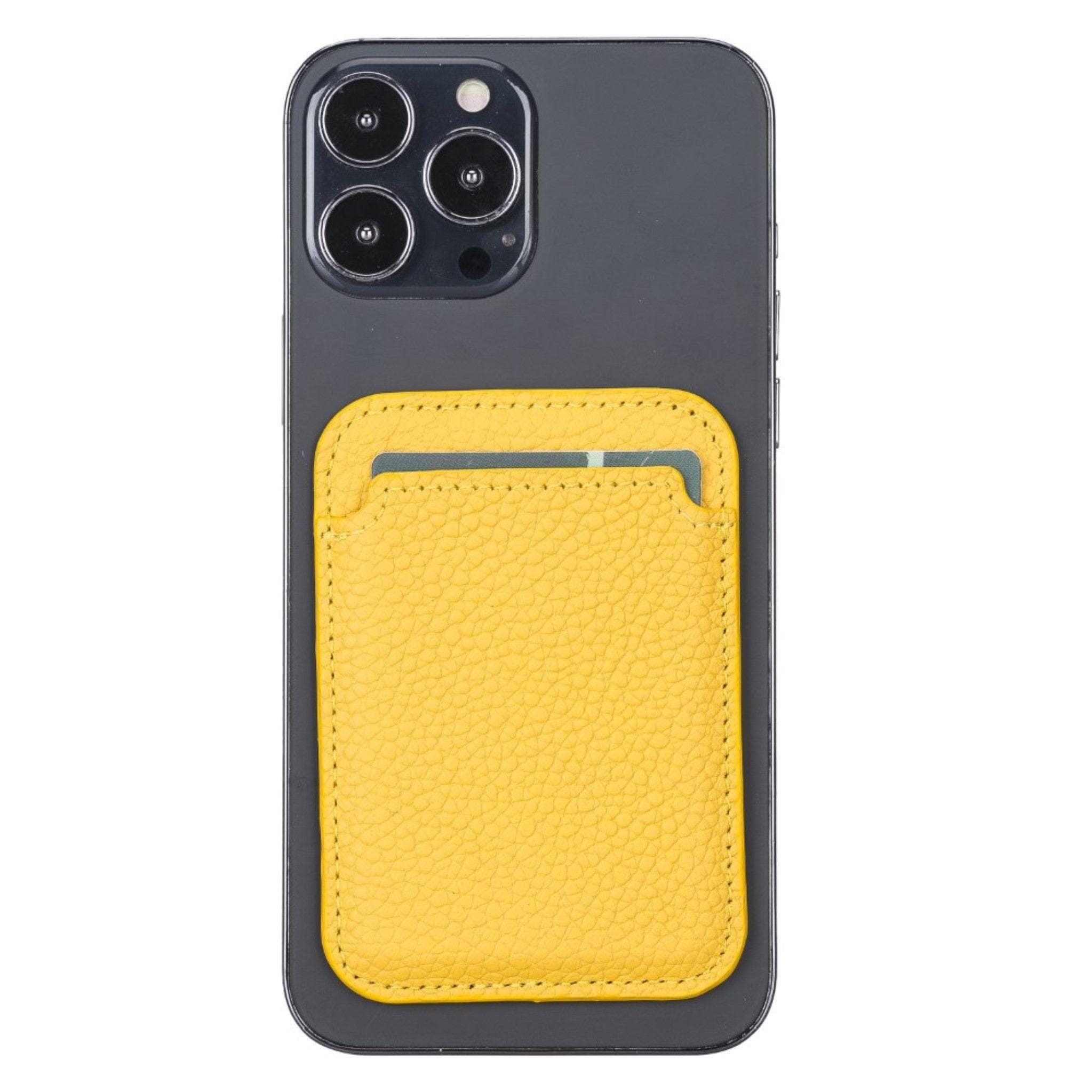 Maggy Magnetic Leather Card Holder - saracleather