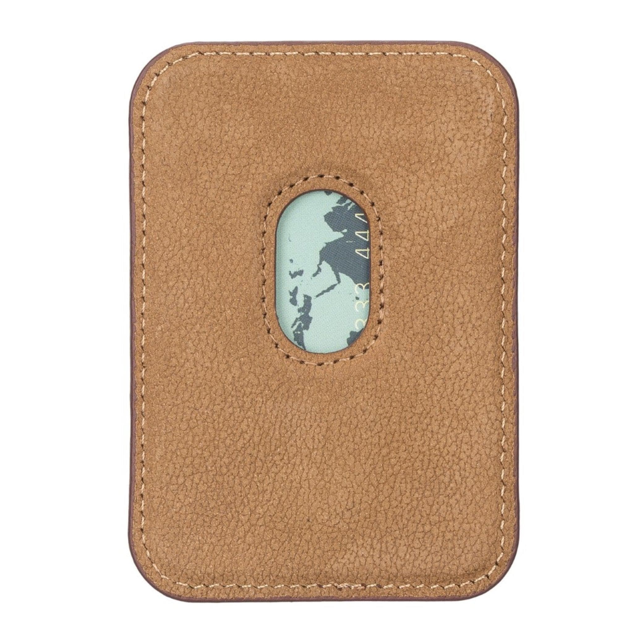 Maggy Magnetic Leather Card Holder - saracleather