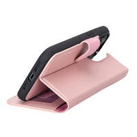 Magic Magnetic Detachable Leather Wallet Case with RFID for iPhone 15 Pro (6.1") - PINK