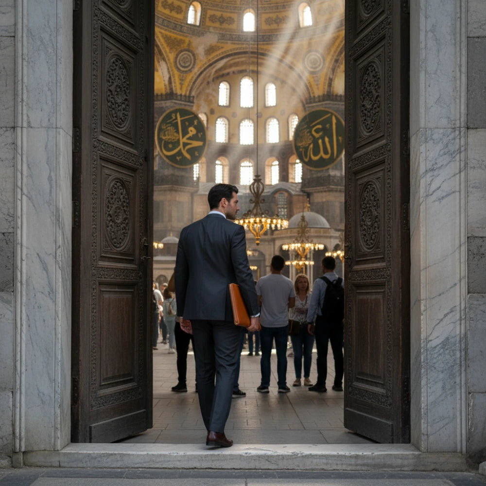 Miraj Genuine Leather Prayer Rug