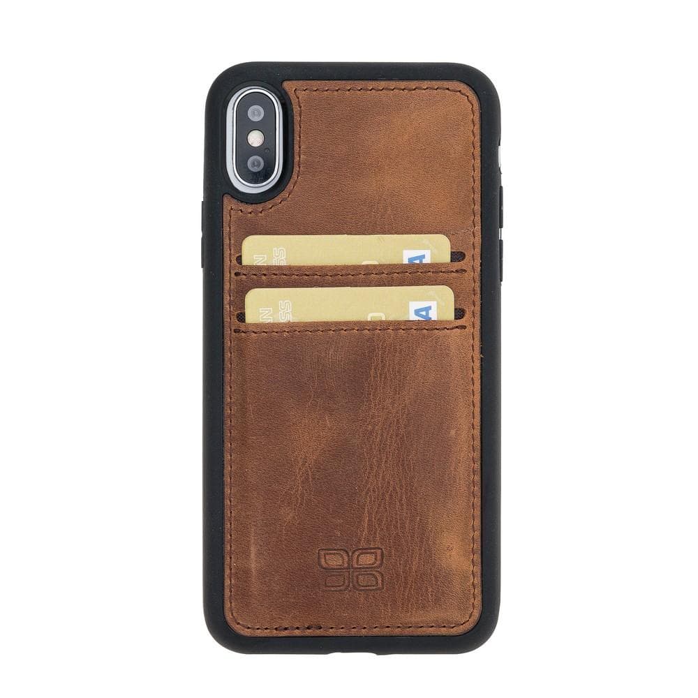Flex Cover Leather iPhone XS / X Case with Card Holder