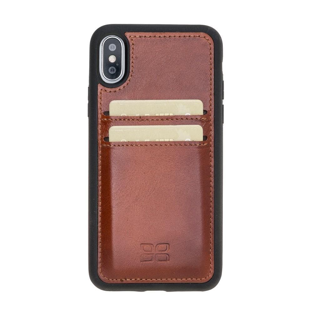Flex Cover Leather iPhone XS / X Case with Card Holder