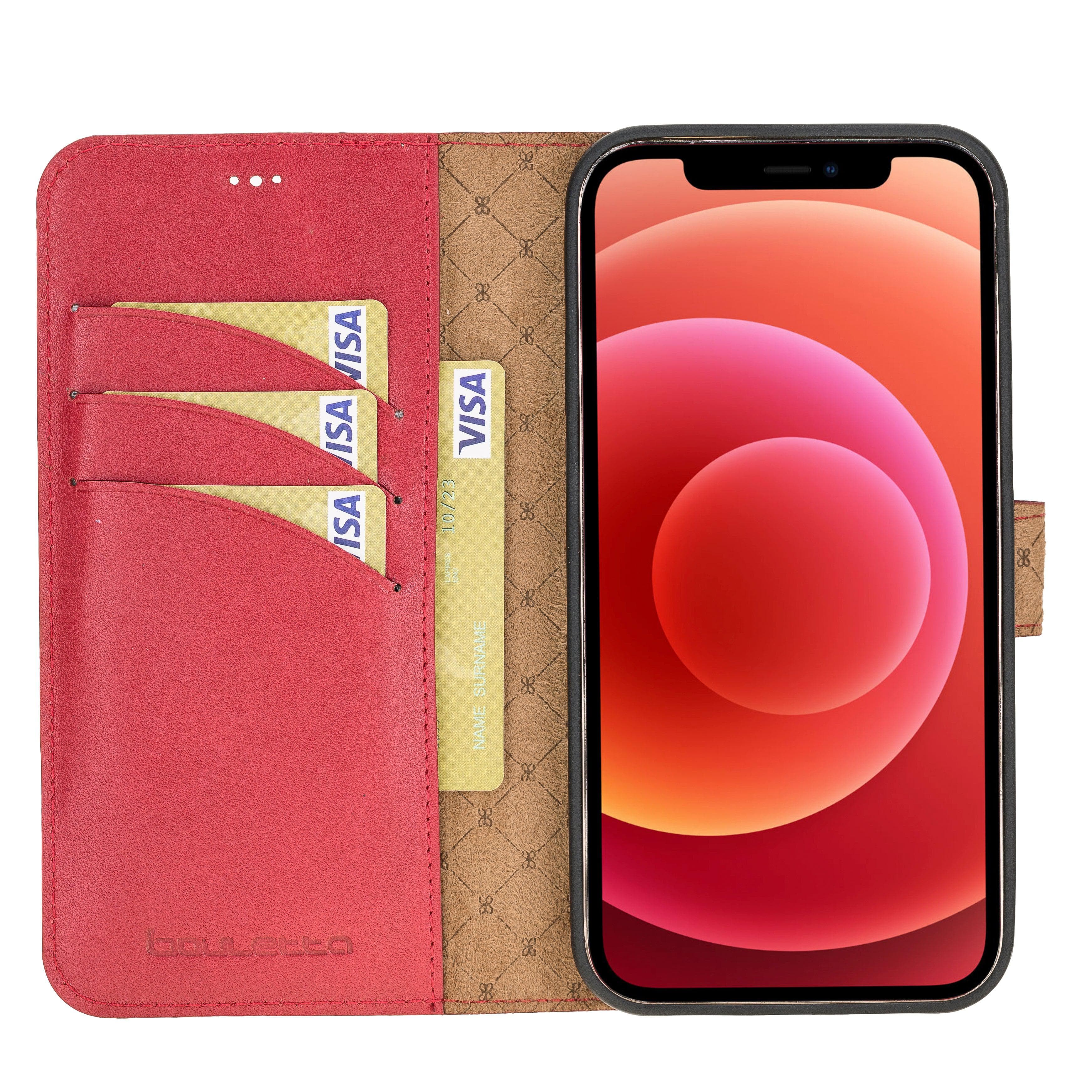 Magic iPhone 12 / 12 Pro Leather Detachable Wallet Case