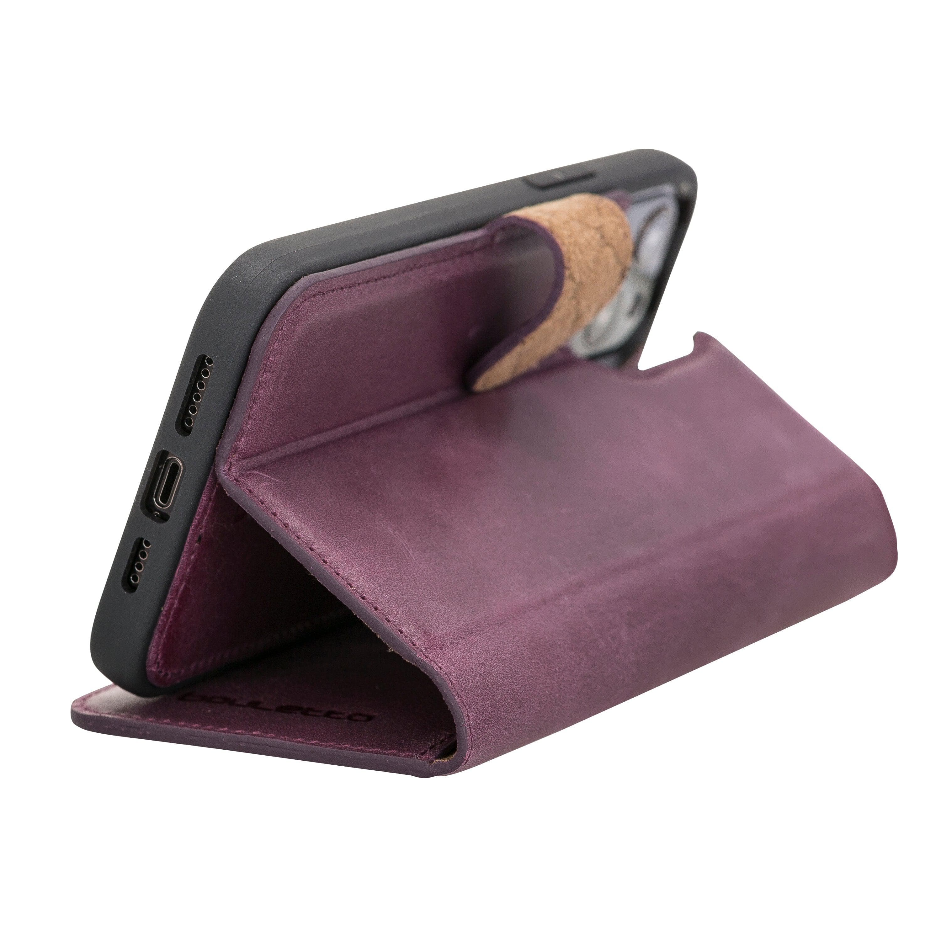 Magic iPhone 12 / 12 Pro Leather Detachable Wallet Case