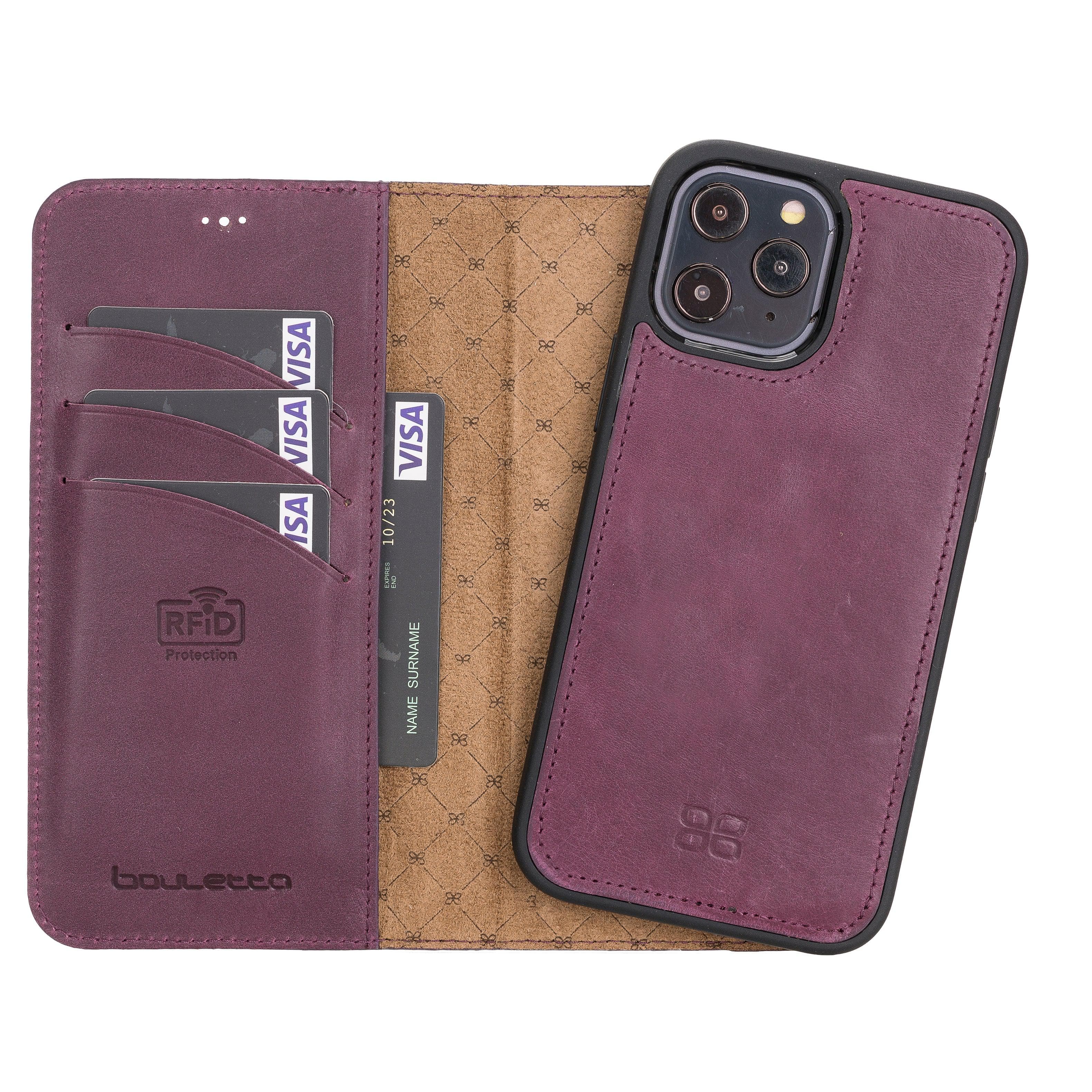 Magic iPhone 12 Pro Max Leather Detachable Wallet Case