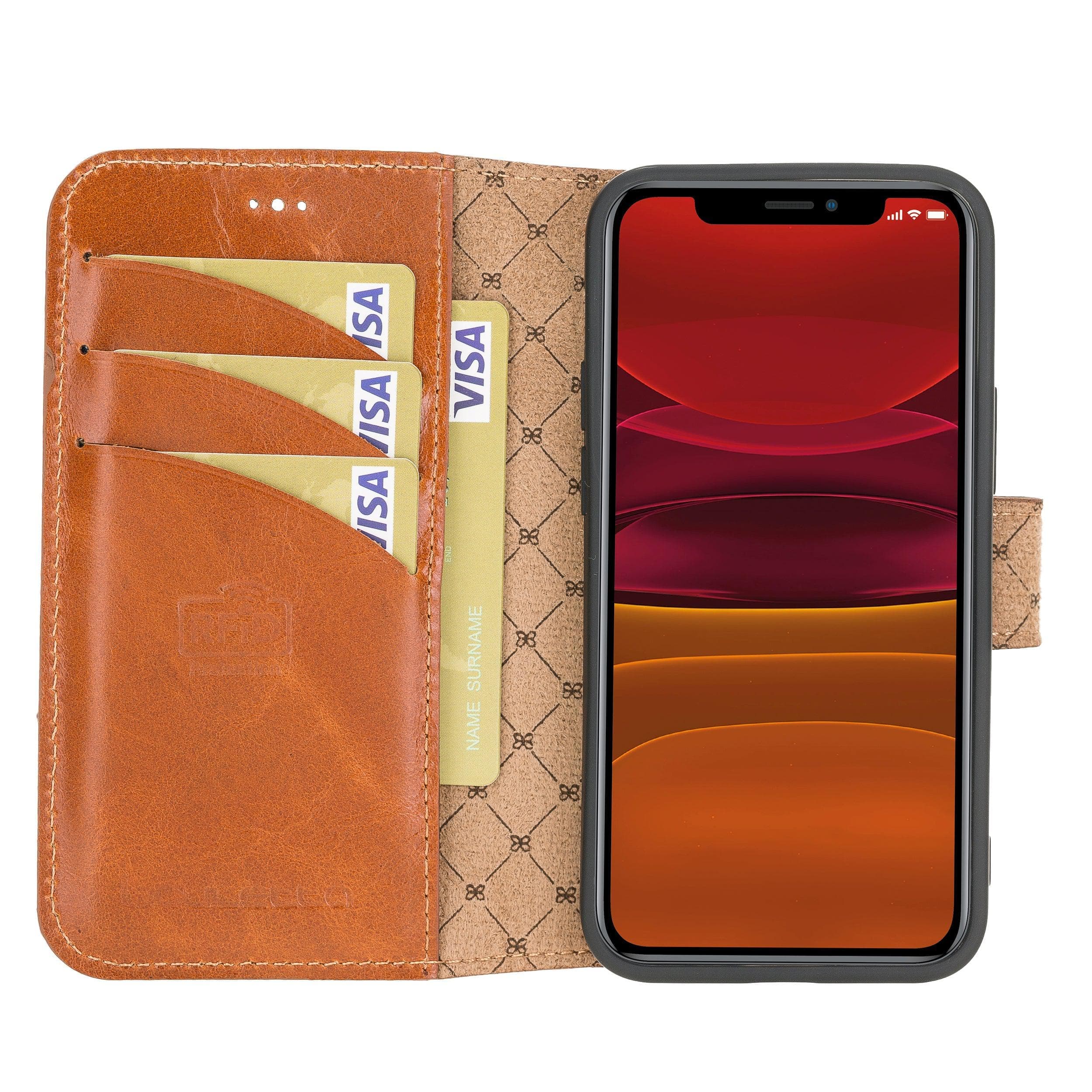 Bouletta Non Detachable Leather Wallet Cases for Apple iPhone 12 Series iPhone 12 Pro Max / Tan