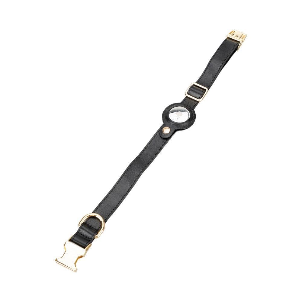 Pet Leather Collar with Apple AirTag Slot