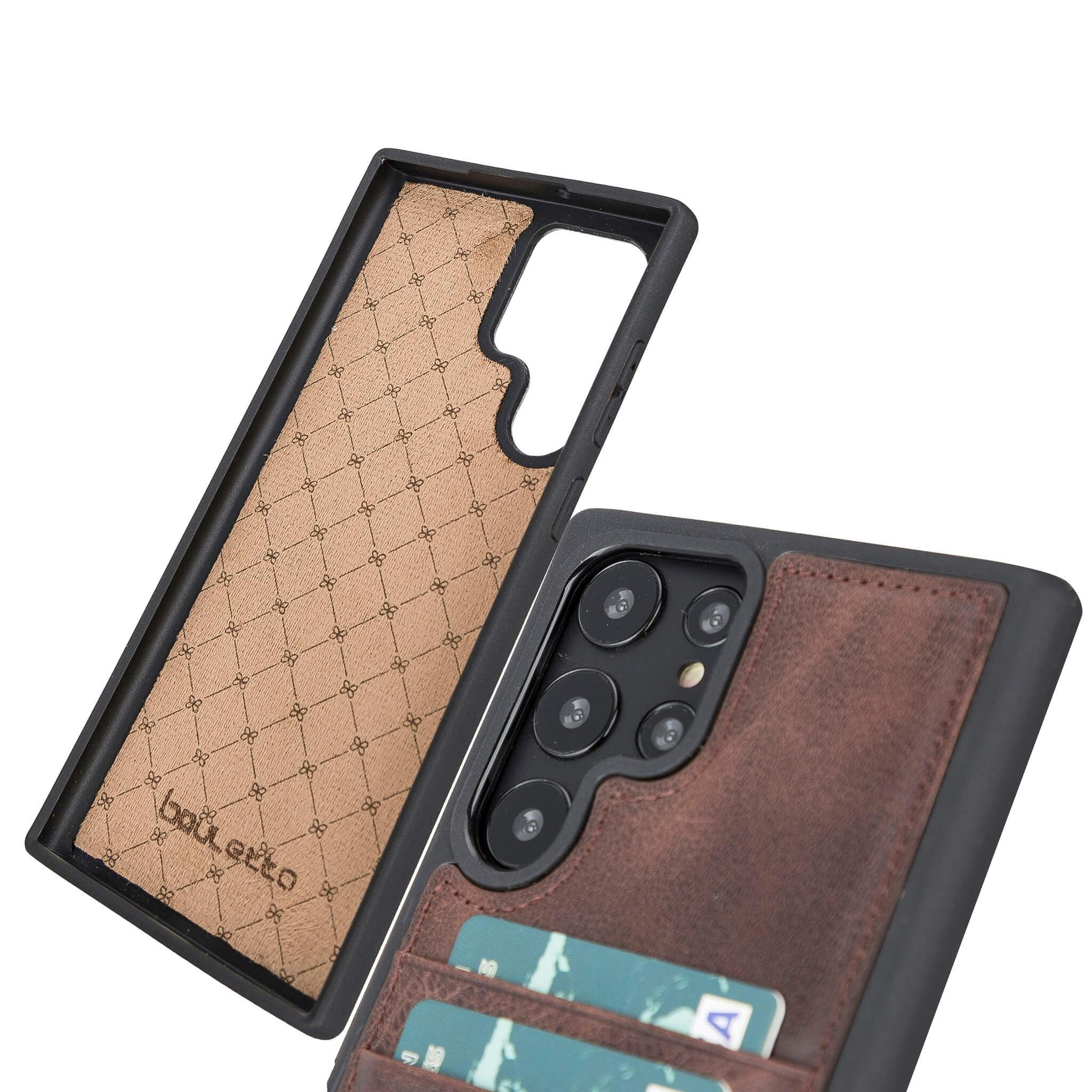 Flex Cover Leather Samsung Galaxy S23 Plus Case with Card Holder