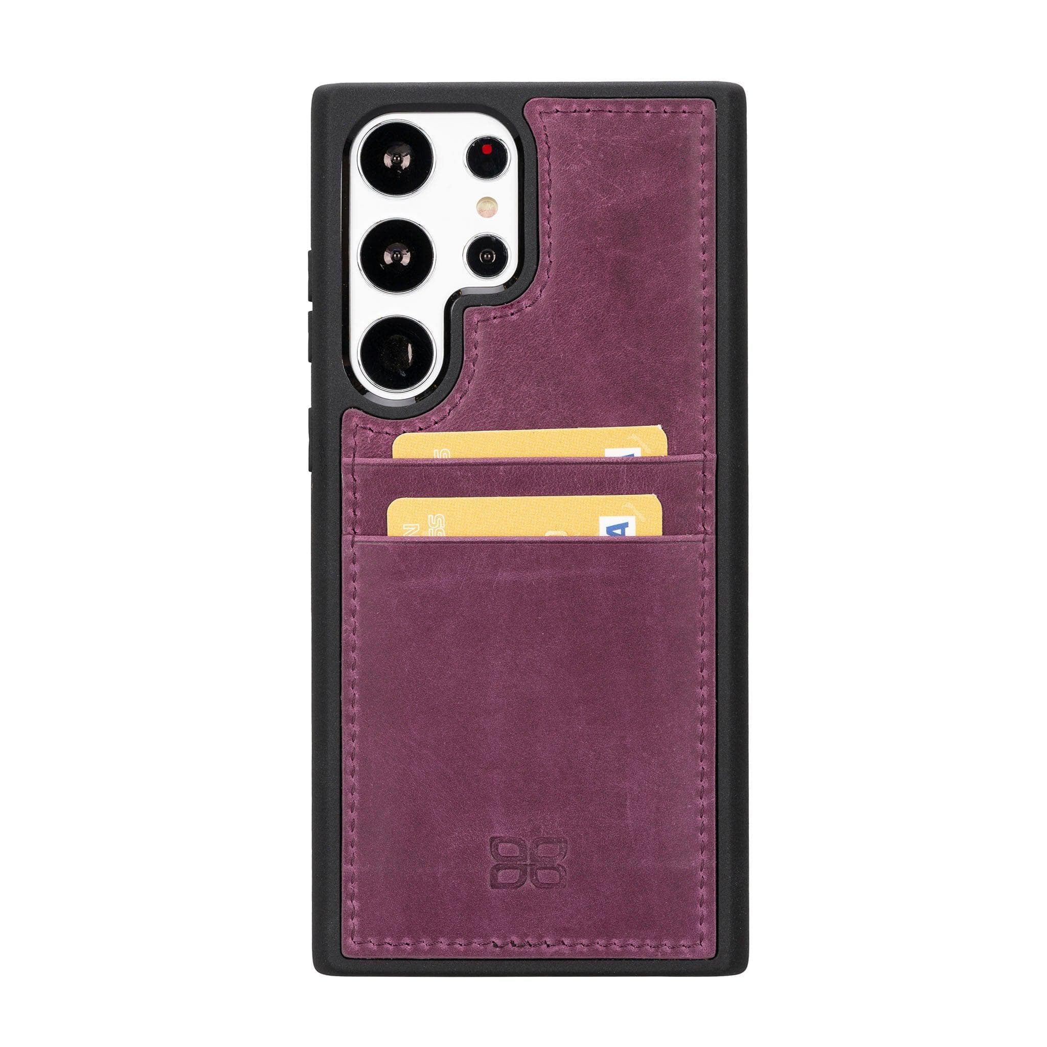 Flex Cover Genuine Leather Samsung Galaxy S24 Plus Case with Card Holder