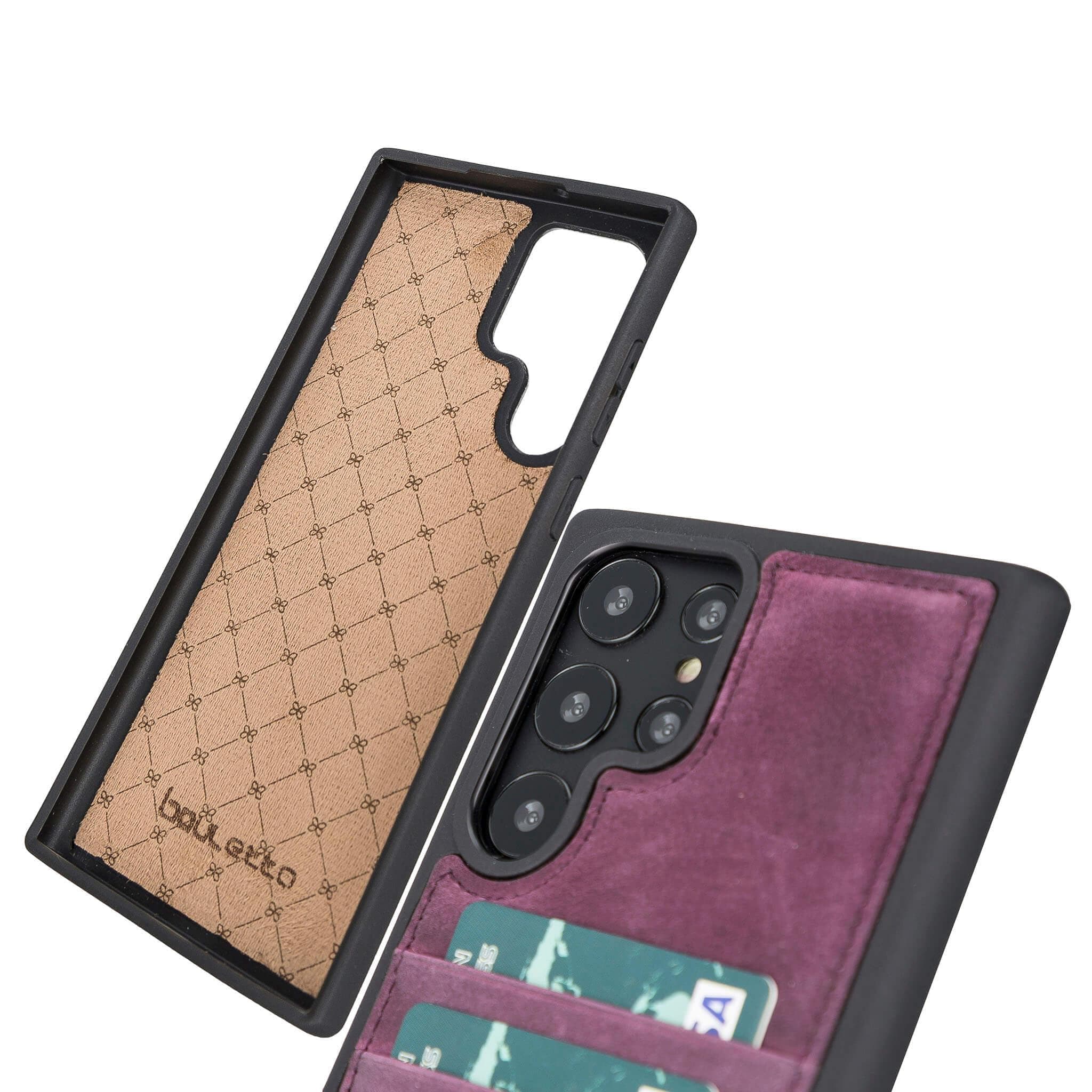 Flex Cover Genuine Leather Samsung Galaxy S24 Plus Case with Card Holder