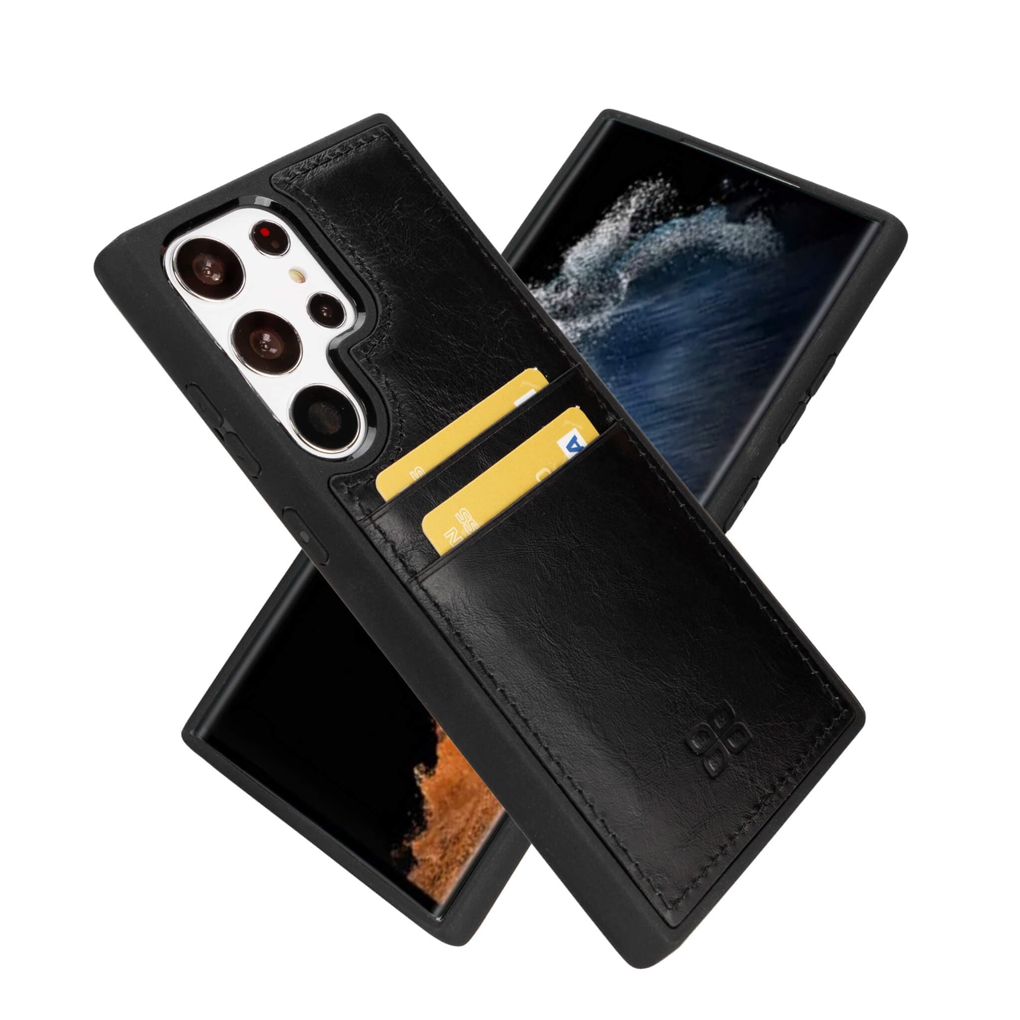 Flex Cover Genuine Leather Samsung Galaxy S24 Plus Case with Card Holder