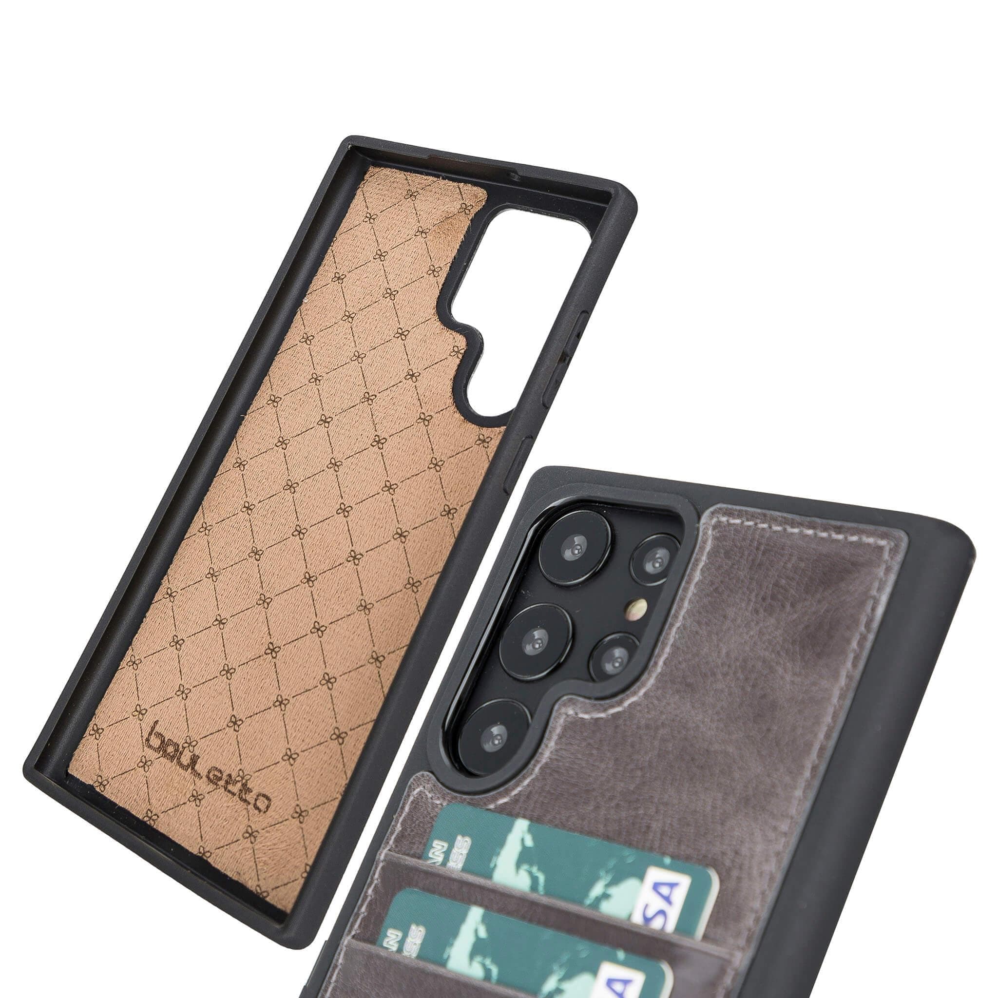 Flex Cover Genuine Leather Samsung Galaxy S24 Plus Case with Card Holder