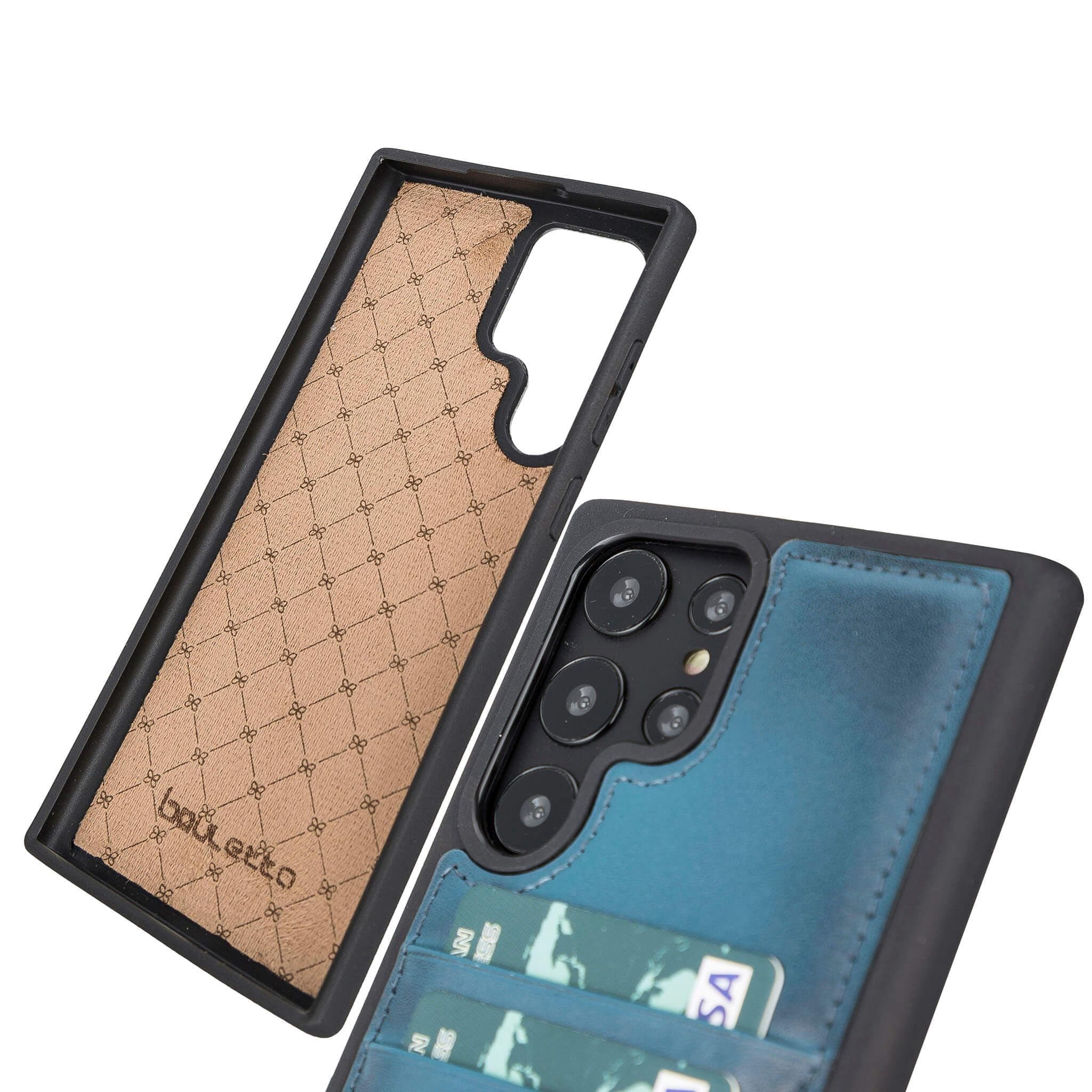 Flex Cover Genuine Leather Samsung Galaxy S24 Plus Case with Card Holder
