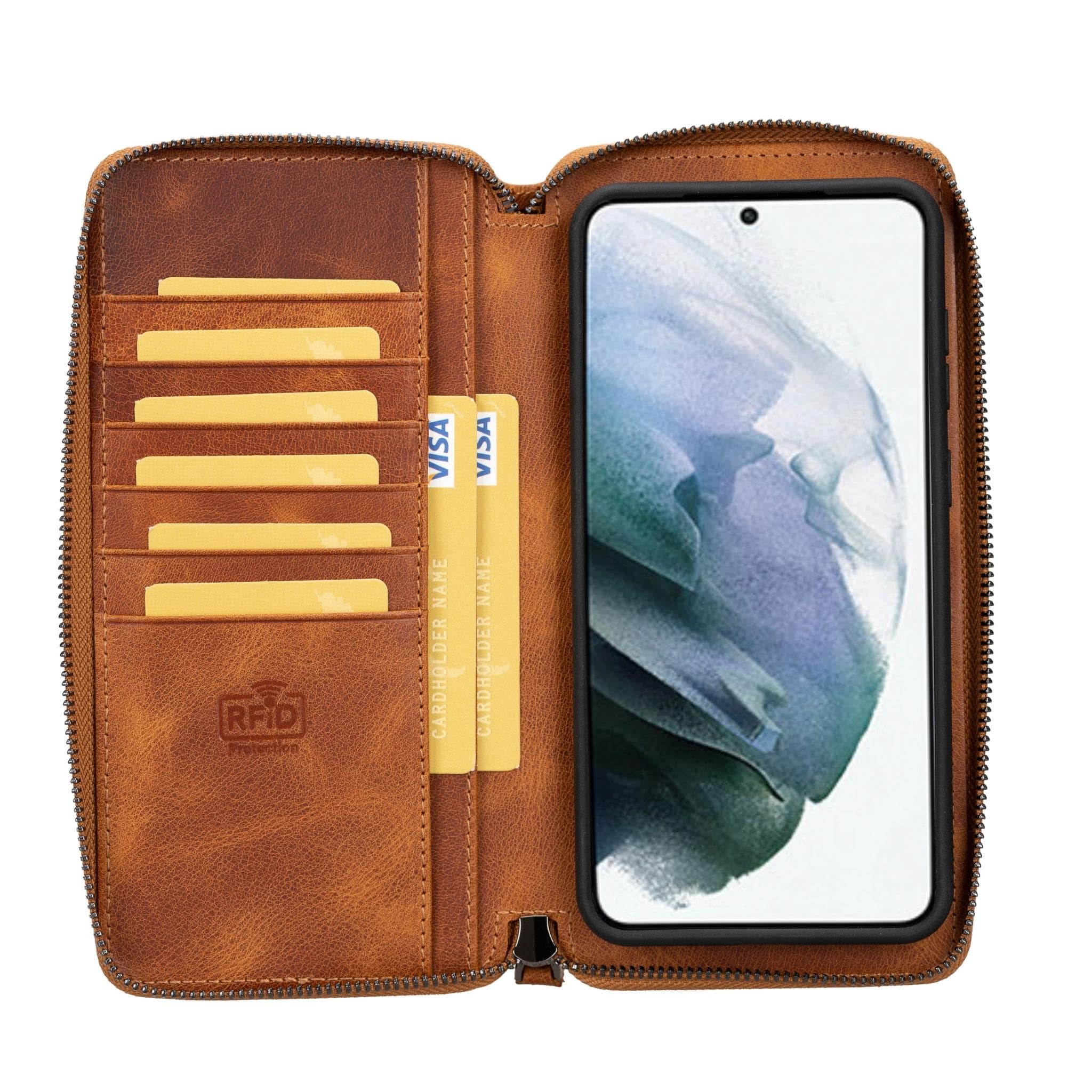 Pouch Magic Samsung Galaxy S24 Ultra Detachable Leather Wallet Case