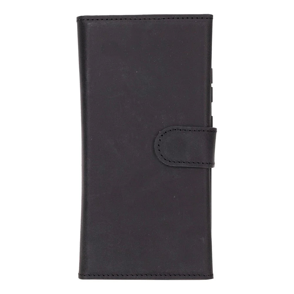 Santa Samsung Galaxy S25 Ultra Genuine Leather Detachable Wallet Case