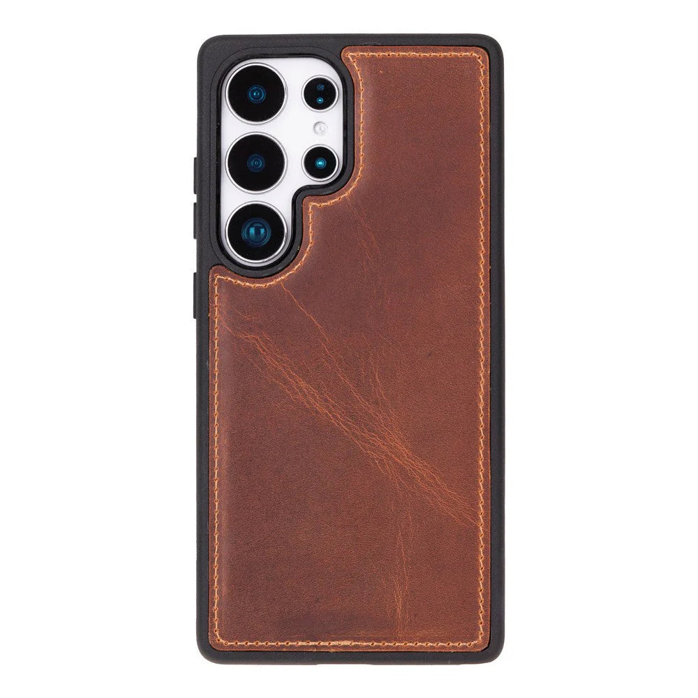 Santa Samsung Galaxy S25 Ultra Genuine Leather Detachable Wallet Case