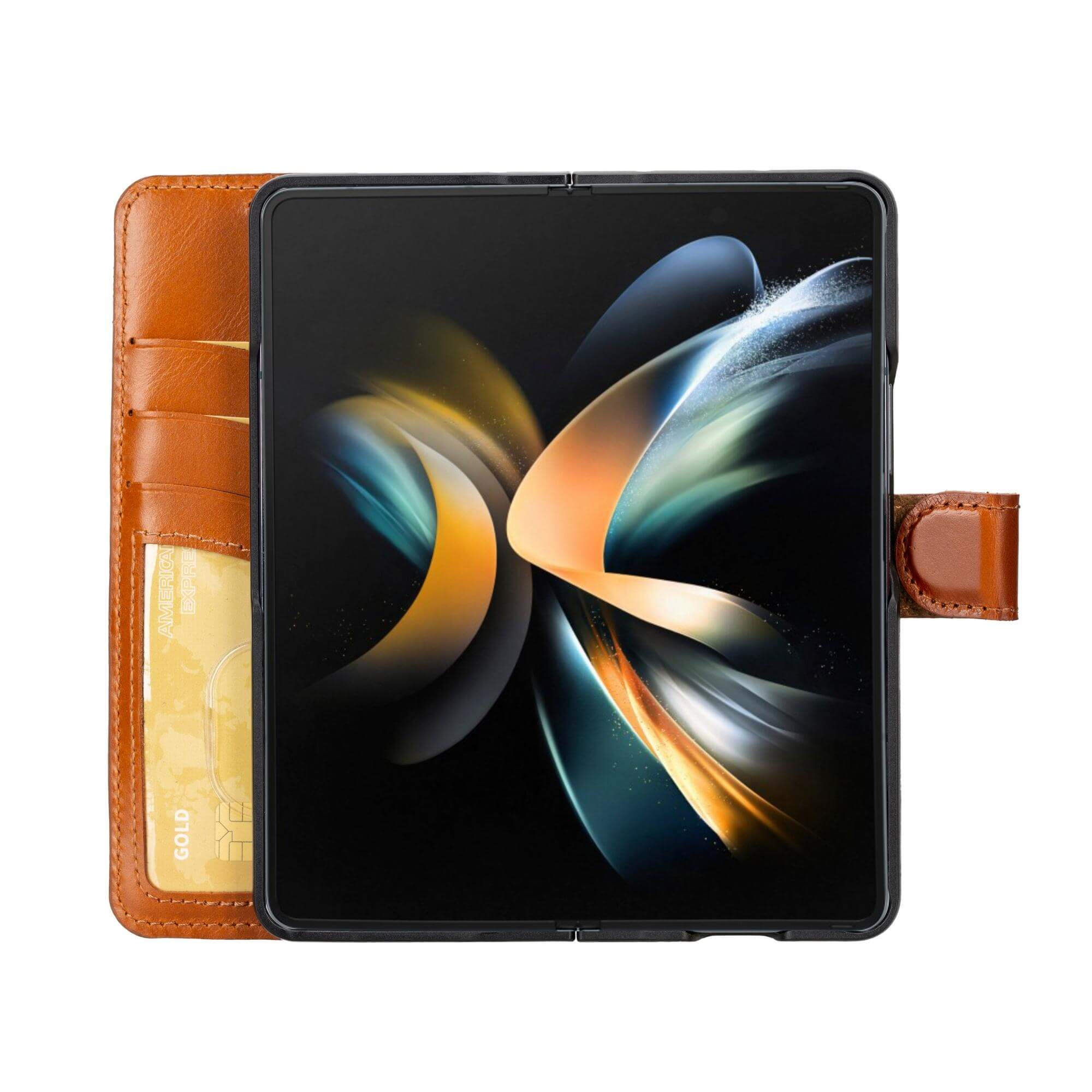 Wallet ID Samsung Galaxy Z Fold 4 Leather Folio Case