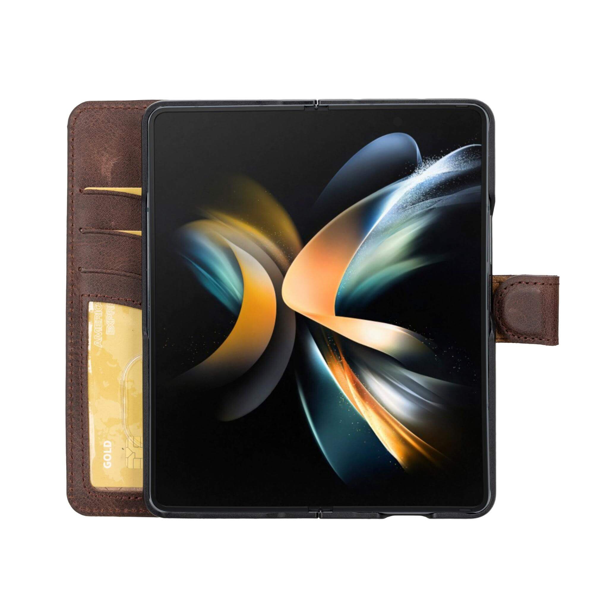 Wallet ID Samsung Galaxy Z Fold 4 Leather Folio Case