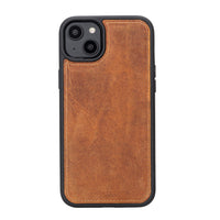Magic Magnetic Detachable Leather Wallet Case with RFID for iPhone 15 Plus (6.7") - TAN