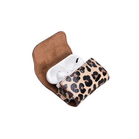 Mai Magnet Leather Case for AirPods Pro - LEOPARD PATTERNED - saracleather