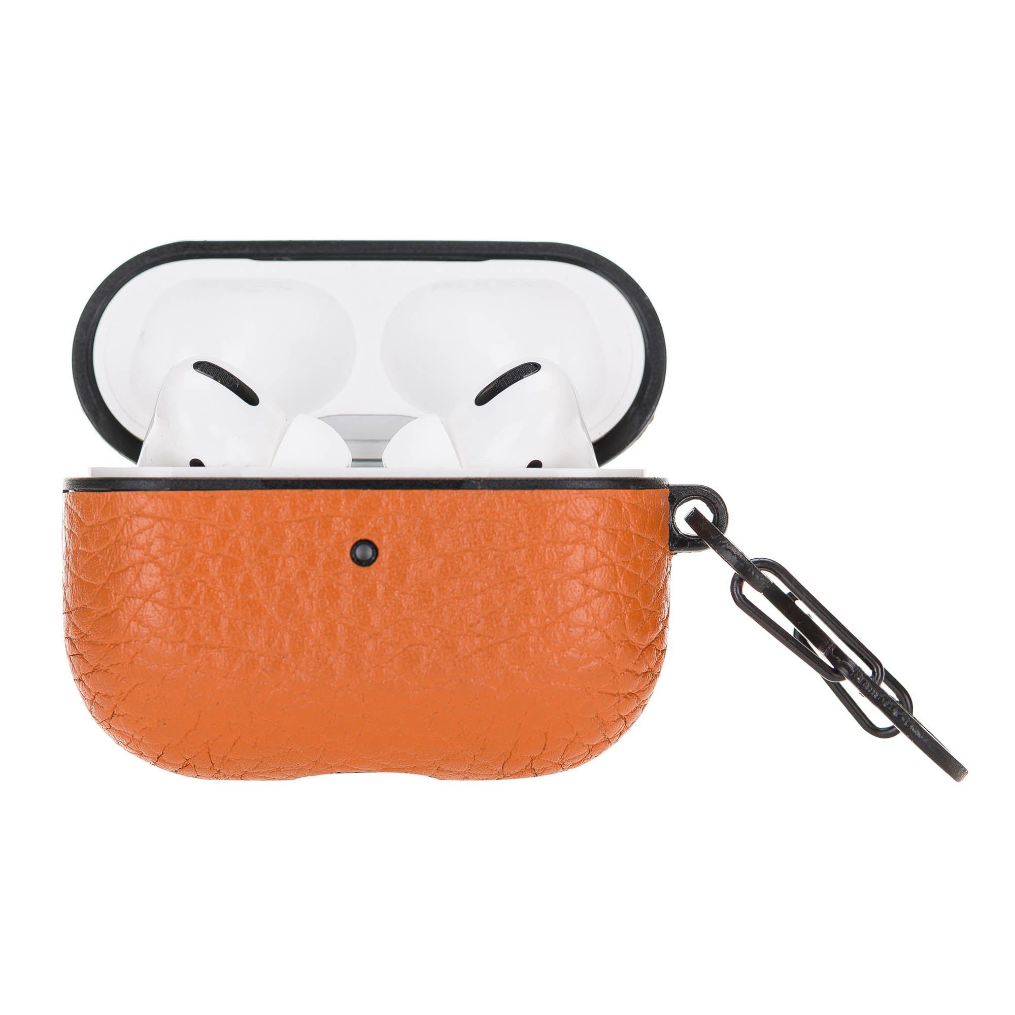 Juni Leather Capsule Case for AirPods Pro - ORANGE - saracleather