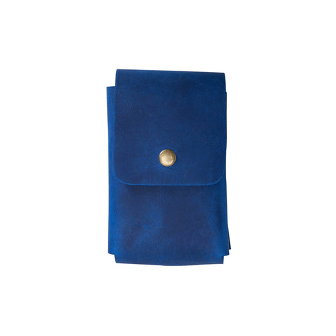 Troy Leather Case for Cigarette - BLUE - saracleather