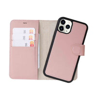 Magic Magnetic Detachable Leather Wallet Case for iPhone 11 Pro (5.8") - PINK - saracleather