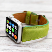 Full Grain Leather Band for Apple Watch - GREEN - saracleather