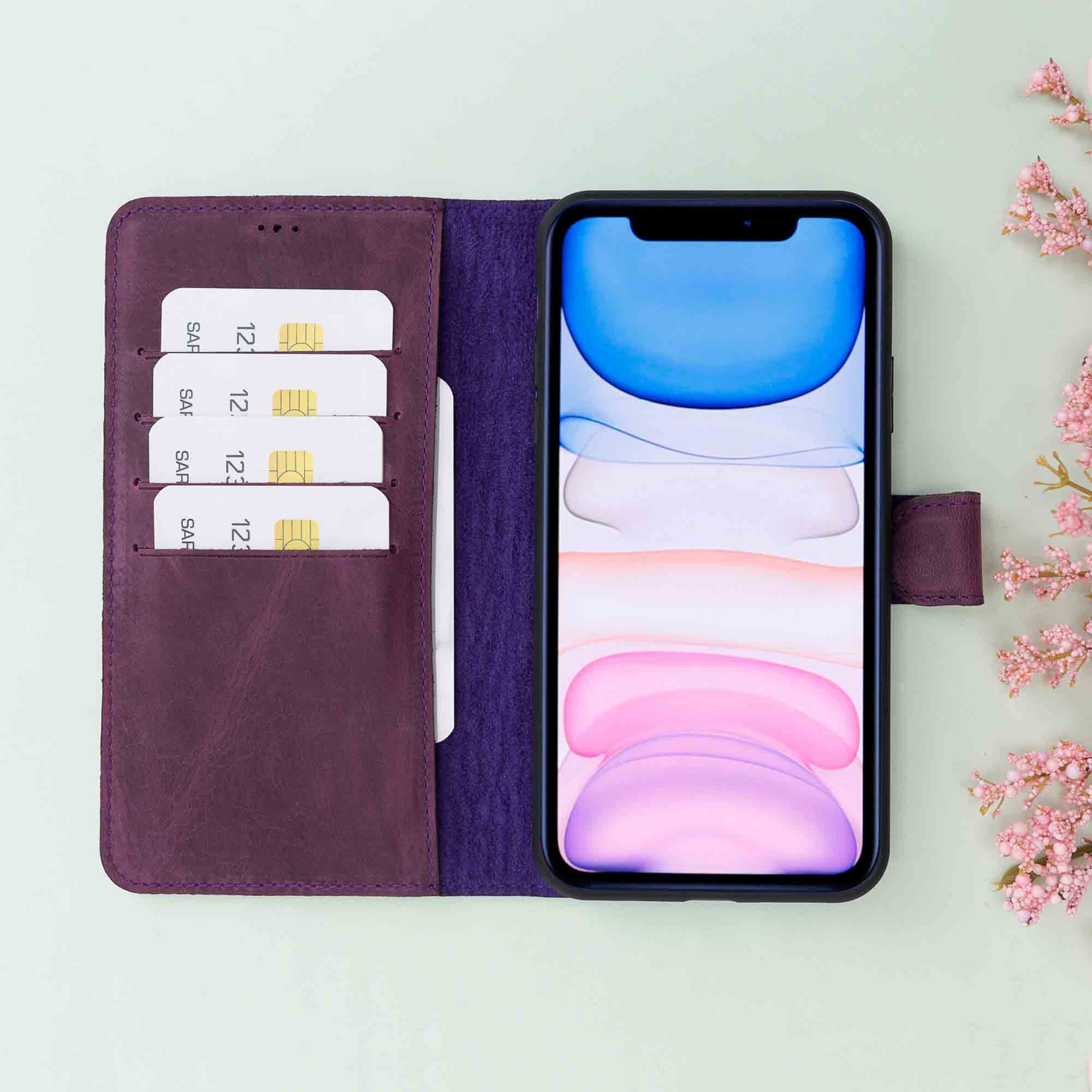 Magic Magnetic Detachable Leather Wallet Case for iPhone 11 Pro Max (6.5