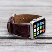 Full Grain Leather Band for Apple Watch - PURPLE - saracleather