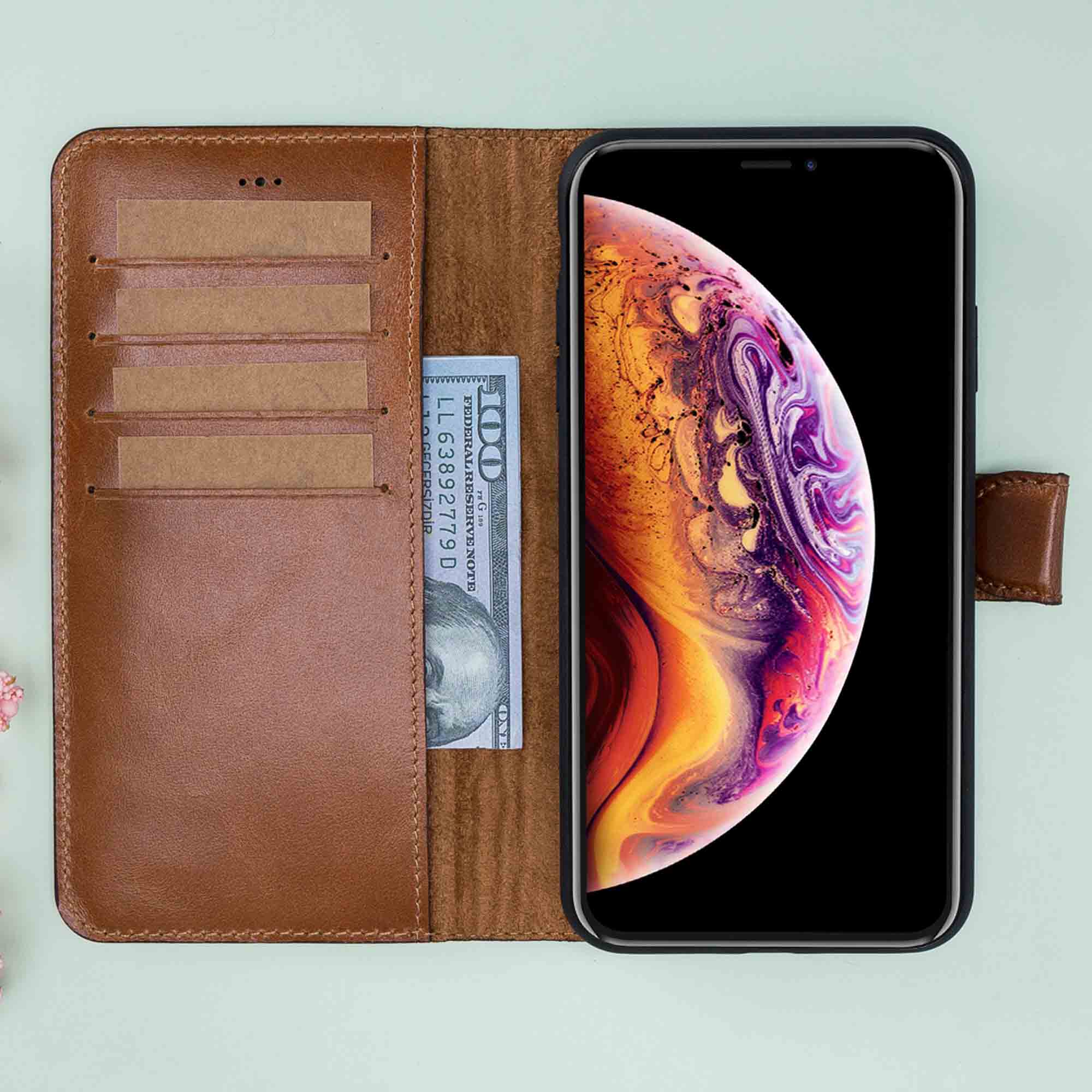 Magic Magnetic Detachable Leather Wallet Case for iPhone XS Max (6.5