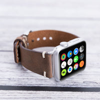 Full Grain Leather Band for Apple Watch - BROWN - saracleather