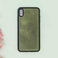 Magic Magnetic Detachable Leather Wallet Case for iPhone XS Max (6.5") - GREEN - saracleather