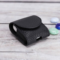 Mai Magnet Leather Case for AirPods 1 & 2 - BLACK - saracleather